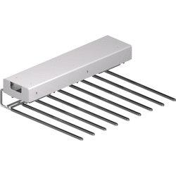 Hettich Schrank-Hosenhalter, ausziehbar, 9162284, Anz.Hosenhalt.9, Stahl silber