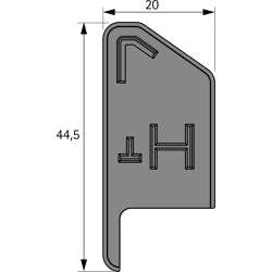 Hettich FurnSpin Cadro Abdeckkappe Beschlagcover Rechts Weiss