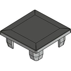 Hettich Endkappe Cadro Standard für Basisprofil