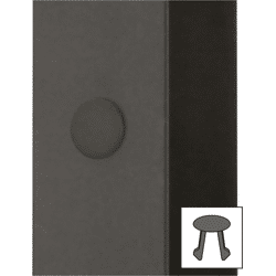 Hettich CADRO Blindstopfen Kunststoff Schwarz E2