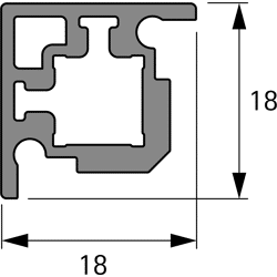 Glas-Eckprofil Cadro
