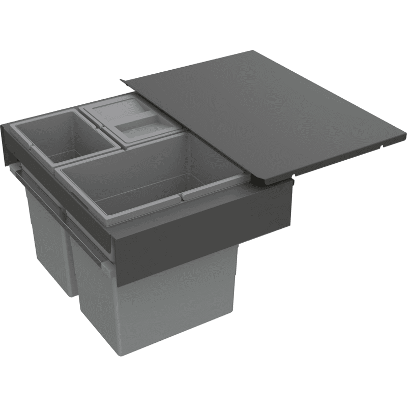 Frame f. AT Abfallsystem NL400mm KB600mm 20l+2x10l anthrazit