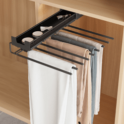 Hettich Ausziehbarer Hosenhalter Silent System 9-fach anthrazit
