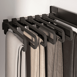 Hettich Conero Krawattenauszug LKT475 LKB 457MM mit 7 Hosenhaltern,  schwarz