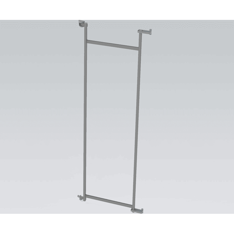 Dispensa Duo III Türrahmen KB600 H1700 silber