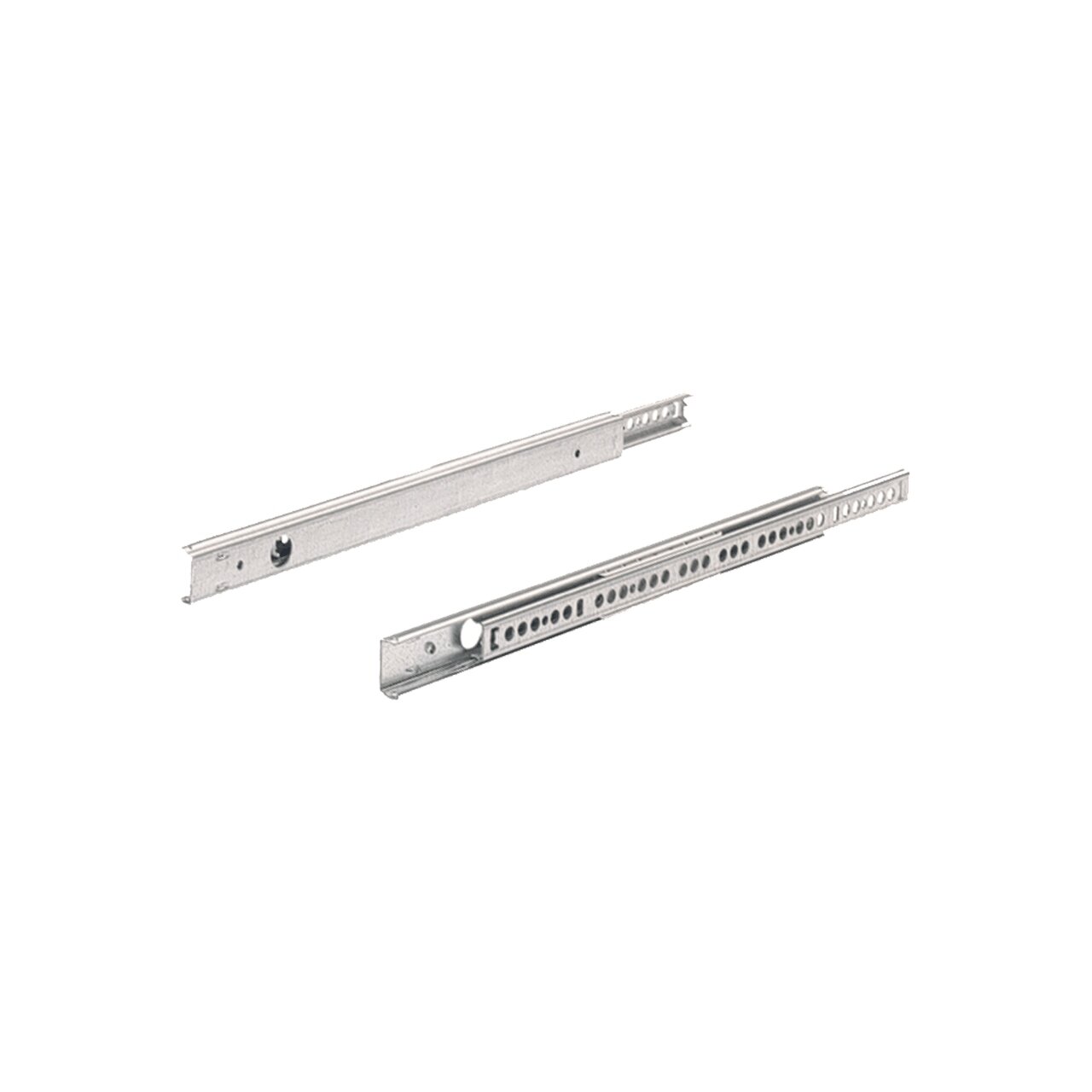 HETTICH 30766 Teilauszug KA 1730 Stahl verzinkt Nennlänge 400 mm 10 kg Schubkast 