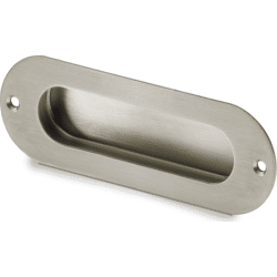 Hettich Einsetzgriff Dodona, •–• 110, L 120 mm, B 40 mm, H 15 mm, Edelstahl gebürstet
