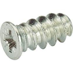 Hettich MB-Direkbefestigungsschrauben, Ø 6mm, 14mm, 1028128, Stahl, vernickelt