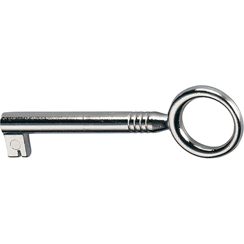 Schlüssel Typ 09, vernickelt, hochglanz