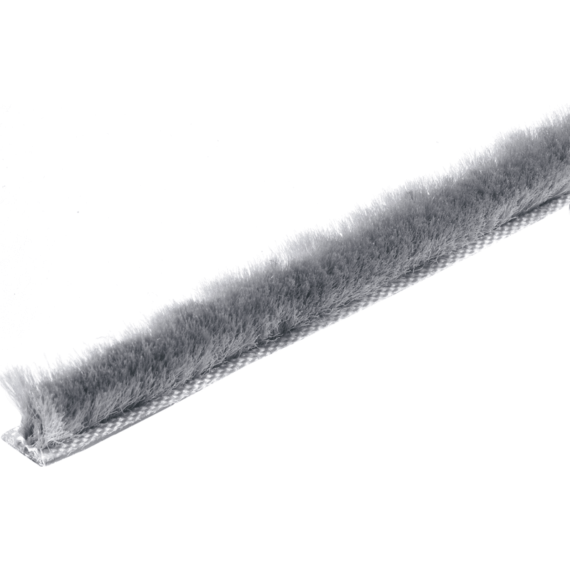 MB-Bürstenleiste, L 2500mm, H 10mm, 9200387, Kunststoff grau