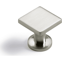Hettich MB-Knopf, Fogo, 9113224, B 25mm, L 25mm, H 23mm, Zink, edelstahloptik