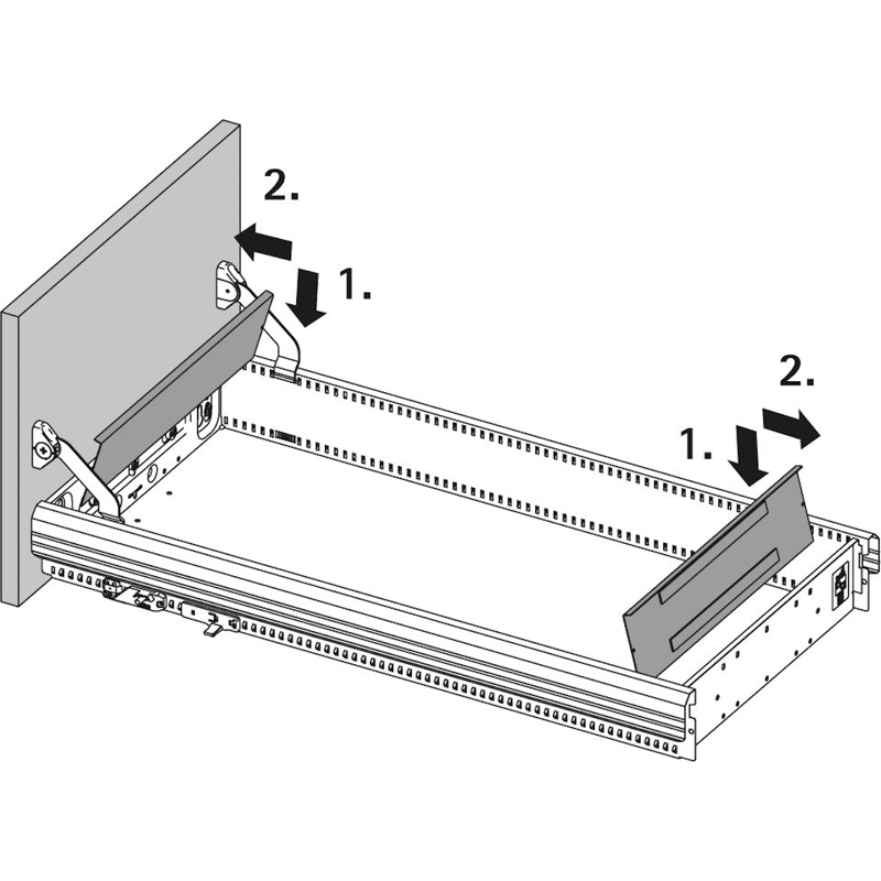STAschubk.-Frontabdeck., f.Schubk.front inn., 9184448, Stahl schwarz pulv.besch.