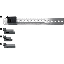 Hettich Bohrleh.-Bohrkörper, Accura 9128171, tief.verstellb., Aluminium/Kunststoff elox.