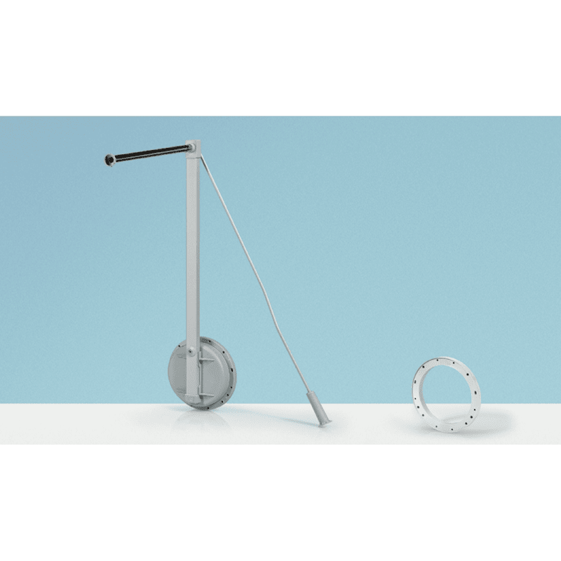 Schrank-Kleiderlift, Single Lift 12, 9079874, 500-600mm, 12kg, aluminiumoptik
