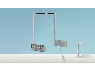 Kleiderlift, Duo Lift 10, Kunststoff/Stahl