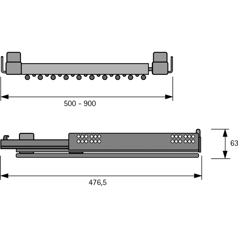 Supporto estensibile per bastone 20 mm nero acquista da OBI