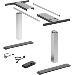 Hettich LegaDrive Systems Tischgestell-Set Basic, silber, graphitgrau
