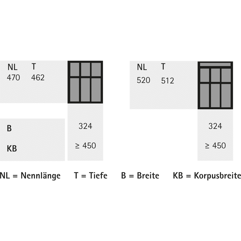 Schubkasteninnenorganisation OrgaTray 490, Kunststoff (NIK)