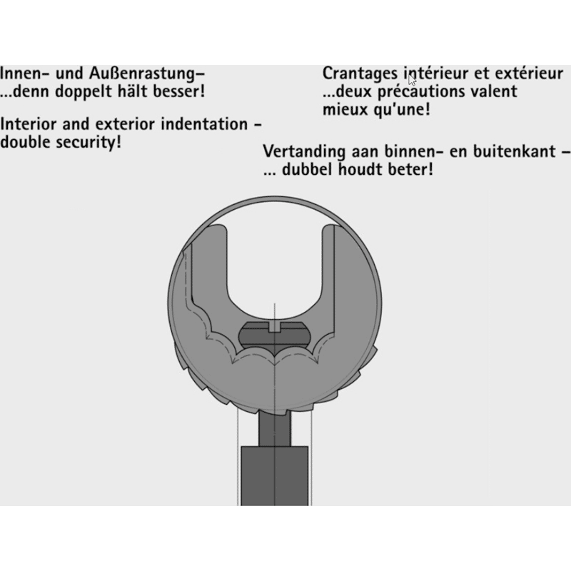 MB-Exzenter-Verbindungsbeschlag,                            Bohr Ø 25x12mm,                            Rastex 25,                            13116