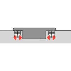 Möbel-Topfscharnier,                                                 Sensys 8657i,                                                 9099542,                                                 165°,                                                 Stahl vernickelt