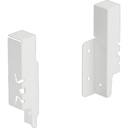 Hettich Schubkasten-Rückwandverbinder, links/rechts, ArciTech, 9149280, Stahl weiß