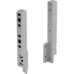 Schubkasten-Rückwandverbinder, links/rechts, ArciTech, 9150644, Stahl silber