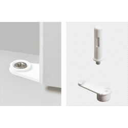 Hettich Möbel-Zapfenband, für einliegende Türen, 140°, 6731, Stahl silber vernickelt