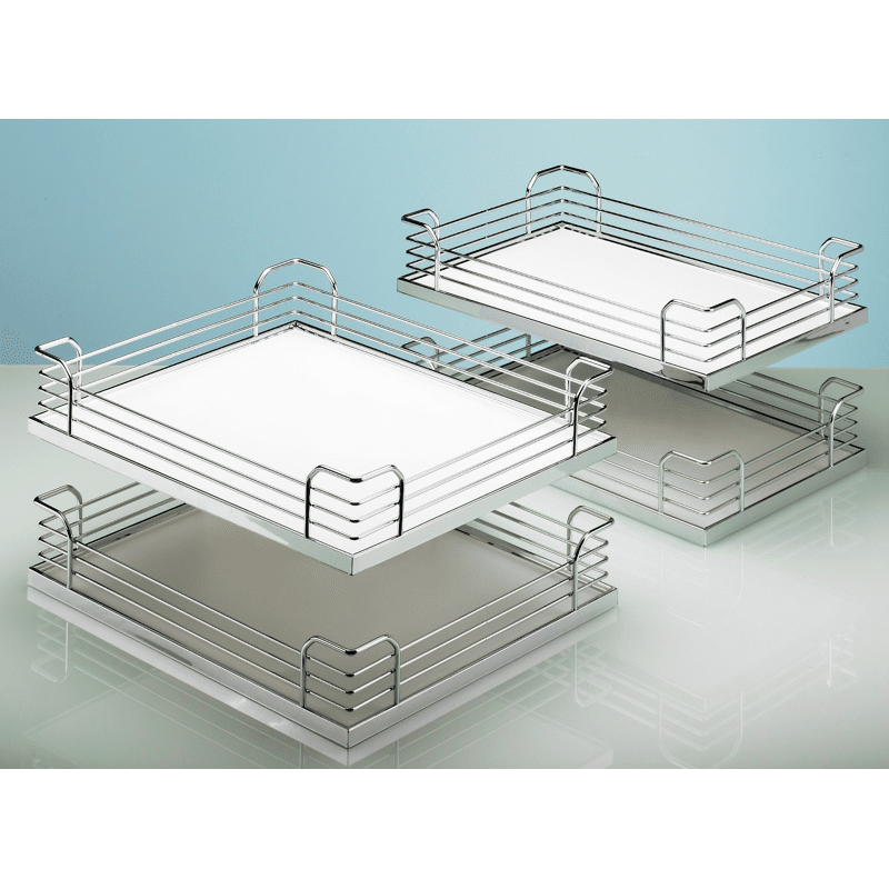 Eckschrankdrehauszug-Einhängetablare,                                        Arena CLASSIC 13890,                                        Stahl verchromt