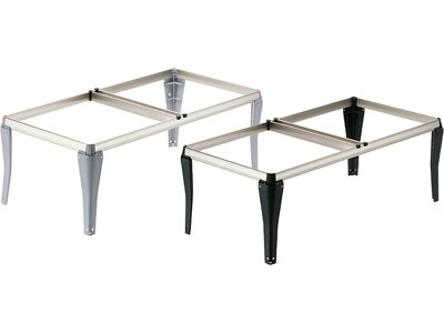 Steckbarer Hängerahmen Schreibtischunterschrank, Aluminium Optik, 510x244x350 mm