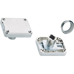 Hettich Zylinderkastenschloss, Prestige 2000, 79736, D 15 - 40, Metall, vernickelt