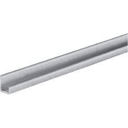 Hettich MB-Türleiste,                               TS 18-19mm,                               2500mm,                               TopLine M,                               9136122,                               silber,                               eloxiert