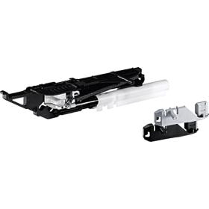 Selbsteinzugsgehäuse Stop Control links mit Silent System, Aluminium Optik