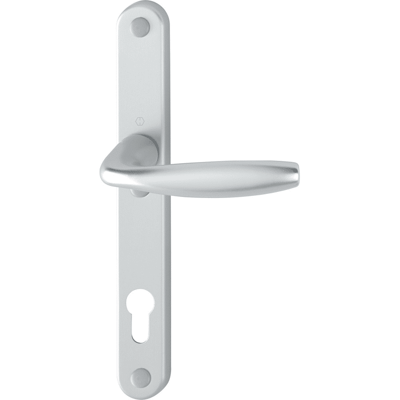 Drücker-Halbgarnitur mit Schmalschild New York 1810/3346SN, Aluminium