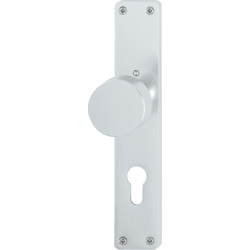 HOPPE Knopf auf Langschild 58/202, Aluminium