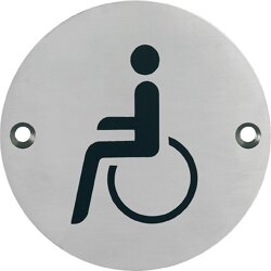 Hoppe Hinweisschild, Behinderten WC, F69