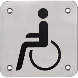 Hoppe Hinweisschild, Behinderten WC, F69