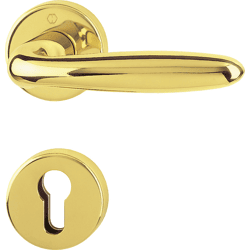 Drücker-Halbgarnitur mit Rosetten Verona M151/42/42S, Messing