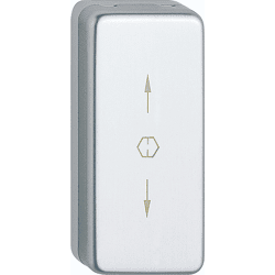HOPPE FT-Verdeckrosette eck. RH12 U34SV schiebbare Abdeckung naturf. eloxiert