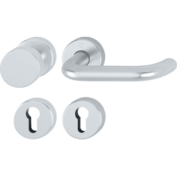 HOPPE Wechselgarnitur mit Rosetten Paris 58/42H/42HKVS/138, Aluminium