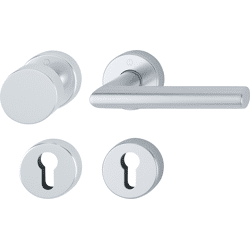 HOPPE Wechselgarnitur mit Rosetten Amsterdam 58/42H/42HKVS/1400, Aluminium