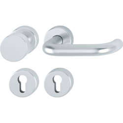 HOPPE FH Wechselgarnitur mit Rosetten Paris FS-58/42H/42HS/138, Aluminium