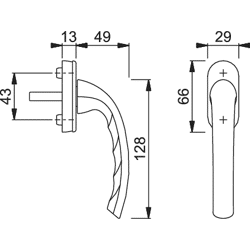 Fenstergriff 0710/U26