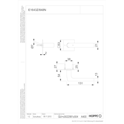 Drückergarnitur Dallas, E1643Z/848N, Edelstahl