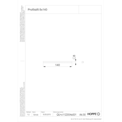 Profilstift, 8x140mm, verzinkt