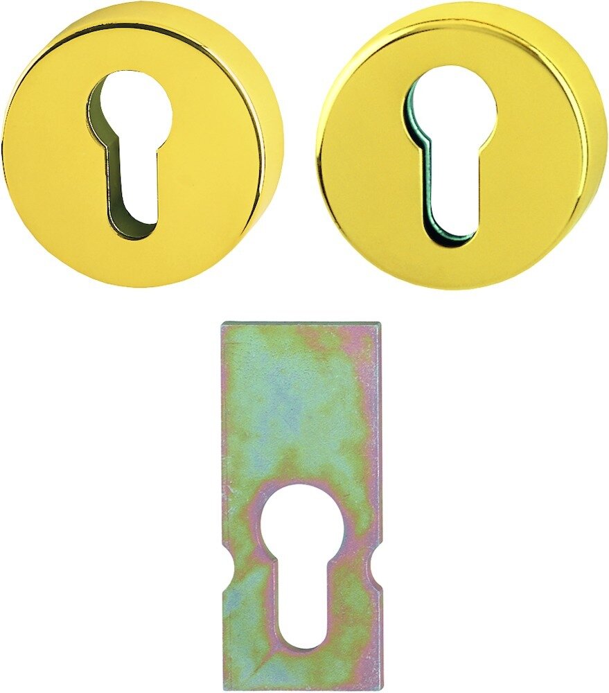 Schutz-Schlüsselrosette E42NSA/42HS, Messing