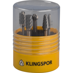 Klingspor HF100INOX Fräser / Set, 9, 6 x 6 mm Spezialverzahnu