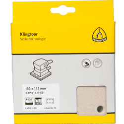 Klingspor PS 33 CK Streifen kletthaftend,  103 x 115 mm Korn 40 Lochform GL19,  SB