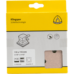 Klingspor PS 33 CK Streifen kletthaftend,  115 x 115 mm Korn 60 Lochform GL20,  SB