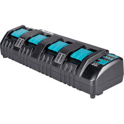 Makita Vierfach-Ladegerät für Li-Ion Akkus 14, 4 - 18 V DC18SF