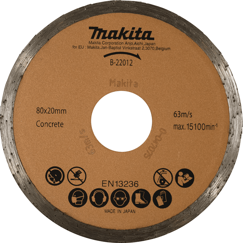 Makita Diamantsch. 80mm Glas